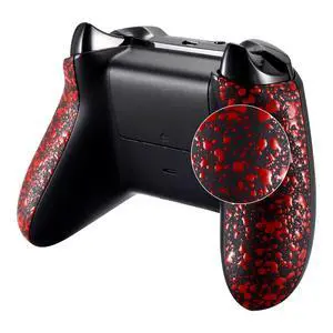 Textured Red Back Panels, Comfortable Non-Slip Side Rails, 3D Splashing Handles, Game Improvement Replacement Parts for Xbox One X/S Controller (Model 1708) @ Textured Red Back Panels, Comfortable Non-Slip Side Rails, 3D Splashing Handles, Game Improvement Replacement Parts for Xbox One X/S Controller (Model 1708) @