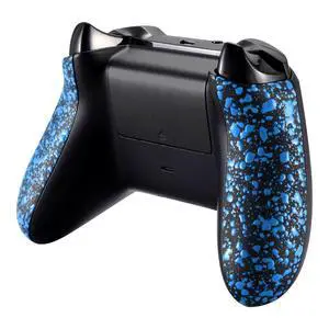 Replacement Controller Left Right Grips for Xbox One Controller (Model 1708), Textured Blue Back Panels Side Rails Handles for Xbox One X & S Controller - Console Without @ Replacement Controller Left Right Grips for Xbox One Controller (Model 1708), Textured Blue Back Panels Side Rails Handles for Xbox One X & S Controller - Console Without @