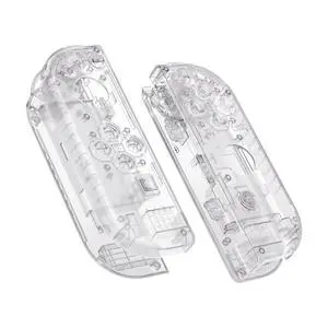 DIY Replacement Shell Buttons for Nintendo Switch & Switch OLED, Transparent Clear Custom Housing Case with Full Set Button for Joycon Handheld Controller - Console Shell NOT Included @ DIY Replacement Shell Buttons for Nintendo Switch & Switch OLED, Transparent Clear Custom Housing Case with Full Set Button for Joycon Handheld Controller - Console Shell NOT Included @