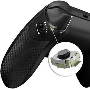 Flexor Clicky Rubberized Side Rail Grips Trigger Stop Kit for Xbox Series X & S Controller, Diamond Textured Black Anti-Slip Ergonomic Trigger Stopper Handle Grips for Xbox Core Controller @ Flexor Clicky Rubberized Side Rail Grips Trigger Stop Kit for Xbox Series X & S Controller, Diamond Textured Black Anti-Slip Ergonomic Trigger Stopper Handle Grips for Xbox Core Controller @
