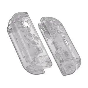 DIY Replacement Shell Buttons for Nintendo Switch & Switch OLED, Clear Black Custom Housing Case with Full Set Button for Joycon Handheld Controller - Console Shell NOT Included @ DIY Replacement Shell Buttons for Nintendo Switch & Switch OLED, Clear Black Custom Housing Case with Full Set Button for Joycon Handheld Controller - Console Shell NOT Included @