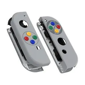 DIY Replacement Shell Buttons for Nintendo Switch & Switch OLED, SFC SNES Classic EU Style Soft Touch Housing Case with Corlorful Button for Joycon Controller- Console Shell NOT Included @ DIY Replacement Shell Buttons for Nintendo Switch & Switch OLED, SFC SNES Classic EU Style Soft Touch Housing Case with Corlorful Button for Joycon Controller- Console Shell NOT Included @