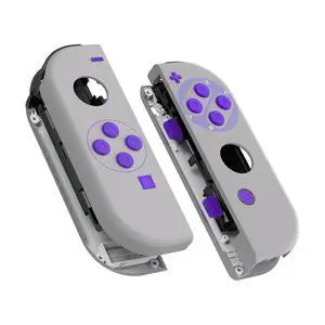 DIY Replacement Shell Buttons for Nintendo Switch & Switch OLED, Classics SNES Style Housing with Full Set Button for Joycon Handheld Controller - Console Shell NOT Included @ DIY Replacement Shell Buttons for Nintendo Switch & Switch OLED, Classics SNES Style Housing with Full Set Button for Joycon Handheld Controller - Console Shell NOT Included @