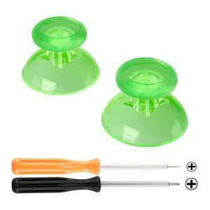 Clear Light Green Replacement 3D Joystick Thumbsticks, Analog Thumb Sticks with Cross Screwdriver for Nintendo Switch Pro Controller - Controller Without @ Clear Light Green Replacement 3D Joystick Thumbsticks, Analog Thumb Sticks with Cross Screwdriver for Nintendo Switch Pro Controller - Controller Without @