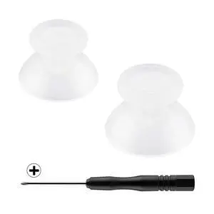 Transparent Clear Replacement 3D Joystick Thumbsticks, Analog Thumb Sticks with Cross Screwdriver for Nintendo Switch Pro Controller @ Transparent Clear Replacement 3D Joystick Thumbsticks, Analog Thumb Sticks with Cross Screwdriver for Nintendo Switch Pro Controller @