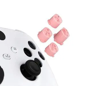 ABXY Buttons for Xbox Core Wireless Controller, Two-Tone Carmine Pale Red & Clear Classic Symbols Action Buttons Replacement Prats for Xbox One S/X, Elite Series 2 Core & 1 Controller @ ABXY Buttons for Xbox Core Wireless Controller, Two-Tone Carmine Pale Red & Clear Classic Symbols Action Buttons Replacement Prats for Xbox One S/X, Elite Series 2 Core & 1 Controller @