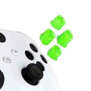 ABXY Buttons for Xbox Core Wireless Controller, Two-Tone Carmine Green & Clear Classic Symbols Action Buttons Replacement Prats for Xbox One S/X, Elite Series 2 Core & 1 Controller @ ABXY Buttons for Xbox Core Wireless Controller, Two-Tone Carmine Green & Clear Classic Symbols Action Buttons Replacement Prats for Xbox One S/X, Elite Series 2 Core & 1 Controller @