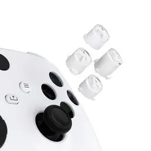 ABXY Buttons for Xbox Core Wireless Controller, Two-Tone Carmine Robot White & Clear Classic Symbols Action Buttons Replacement Prats for Xbox One S/X, Elite Series 2 Core & 1 Controller @ ABXY Buttons for Xbox Core Wireless Controller, Two-Tone Carmine Robot White & Clear Classic Symbols Action Buttons Replacement Prats for Xbox One S/X, Elite Series 2 Core & 1 Controller @