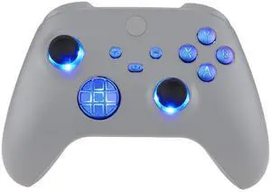 Multi-Colors Luminated D-pad Thumbsticks Start Back Sync ABXY Buttons for Xbox Series X/S Controller, Chameleon Purple Blue Classical Symbols Buttons DTF V2 LED Kit for Xbox Model 1914 @ Multi-Colors Luminated D-pad Thumbsticks Start Back Sync ABXY Buttons for Xbox Series X/S Controller, Chameleon Purple Blue Classical Symbols Buttons DTF V2 LED Kit for Xbox Model 1914 @