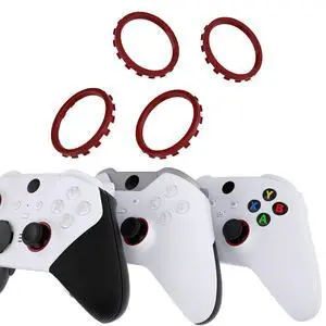 Replacement Accent Rings for Xbox Elite Series 2 Core | for Elite Series 2 | for Xbox One Elite | for ASR Version Shell for Xbox Series X/S Controller - Carmine Red @ Replacement Accent Rings for Xbox Elite Series 2 Core | for Elite Series 2 | for Xbox One Elite | for ASR Version Shell for Xbox Series X/S Controller - Carmine Red @