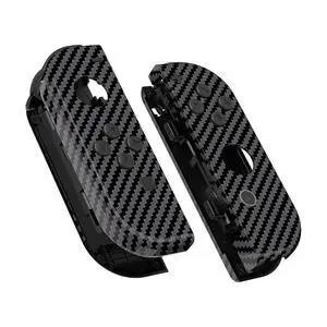 DIY Replacement Shell Buttons for Nintendo Switch & Switch OLED, Graphite Carbon Fiber Soft Touch Housing with Full Set Button for Joycon Handheld Controller - Console Shell NOT Included @ DIY Replacement Shell Buttons for Nintendo Switch & Switch OLED, Graphite Carbon Fiber Soft Touch Housing with Full Set Button for Joycon Handheld Controller - Console Shell NOT Included @