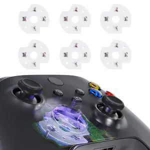 Replacement Dpad Conductive Flim for Xbox One Controller - 6 Pack Repair Kits Direction Button Switch Pad for Xbox Series S/X, for Xbox One S/X/Elite, Elite Series 2 Core Controller @ Replacement Dpad Conductive Flim for Xbox One Controller - 6 Pack Repair Kits Direction Button Switch Pad for Xbox Series S/X, for Xbox One S/X/Elite, Elite Series 2 Core Controller @