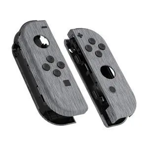 DIY Replacement Shell Buttons for Nintendo Switch & Switch OLED, Brushed Silver Soft Touch Custom Housing with Full Set Button for Joycon Handheld Controller - Console Shell NOT Included @ DIY Replacement Shell Buttons for Nintendo Switch & Switch OLED, Brushed Silver Soft Touch Custom Housing with Full Set Button for Joycon Handheld Controller - Console Shell NOT Included @