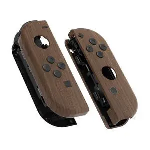 DIY Replacement Shell Buttons for Nintendo Switch & Switch OLED, Wood Grain Soft Touch Custom Housing Case with Full Set Button for Joycon Handheld Controller - Console Shell NOT Included @ DIY Replacement Shell Buttons for Nintendo Switch & Switch OLED, Wood Grain Soft Touch Custom Housing Case with Full Set Button for Joycon Handheld Controller - Console Shell NOT Included @