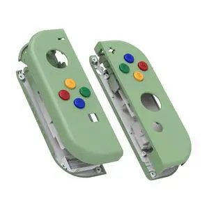 DIY Replacement Shell Buttons for Nintendo Switch & Switch OLED, Matcha Green Custom Soft Touch Housing with Corlorful Button for Joycon Handheld Controller - Console Shell NOT Included @ DIY Replacement Shell Buttons for Nintendo Switch & Switch OLED, Matcha Green Custom Soft Touch Housing with Corlorful Button for Joycon Handheld Controller - Console Shell NOT Included @