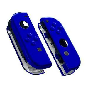 DIY Replacement Shell Buttons for Nintendo Switch & Switch OLED, Chrome Blue Custom Housing Case with Full Set Button for Joycon Handheld Controller - Console Shell NOT Included @ DIY Replacement Shell Buttons for Nintendo Switch & Switch OLED, Chrome Blue Custom Housing Case with Full Set Button for Joycon Handheld Controller - Console Shell NOT Included @