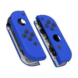 DIY Replacement Shell Buttons for Nintendo Switch & Switch OLED, Blue Soft Touch Custom Housing Case with Full Set Button for Joycon Handheld Controller - Console Shell NOT Included @ DIY Replacement Shell Buttons for Nintendo Switch & Switch OLED, Blue Soft Touch Custom Housing Case with Full Set Button for Joycon Handheld Controller - Console Shell NOT Included @
