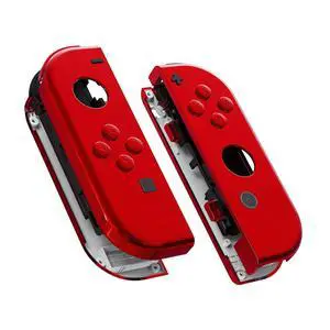 DIY Replacement Shell Buttons for Nintendo Switch & Switch OLED, Chrome Red Custom Housing Case with Full Set Button for Joycon Handheld Controller - Console Shell NOT Included @ DIY Replacement Shell Buttons for Nintendo Switch & Switch OLED, Chrome Red Custom Housing Case with Full Set Button for Joycon Handheld Controller - Console Shell NOT Included @