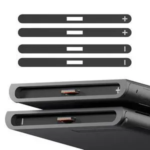 Console Side Rail Slot Sticker for Switch 2, Left Right Slide Rail DIY Decorative Skin Decal with Tweezer for Nintendo Switch 2 Console - Shadow Gray @ Console Side Rail Slot Sticker for Switch 2, Left Right Slide Rail DIY Decorative Skin Decal with Tweezer for Nintendo Switch 2 Console - Shadow Gray @