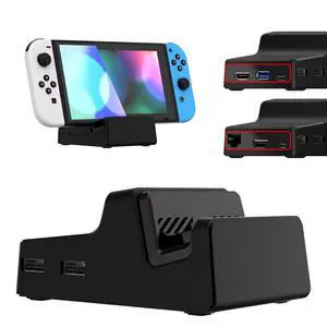 AiryDocky DIY Kit Black Replacement Case for Nintendo Switch Dock, Redesigned Portable Mini Dock Shell Cover for Nintendo Switch OLED @ AiryDocky DIY Kit Black Replacement Case for Nintendo Switch Dock, Redesigned Portable Mini Dock Shell Cover for Nintendo Switch OLED @