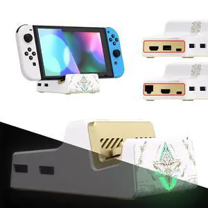 AiryDocky DIY Kit Glow in Dark Replacement Case for Nintendo Switch Dock, Totem of Kingdom White Redesigned Portable Mini Dock Shell Cover for Nintendo Switch OLED - NO Dock & Circuit Chip @ AiryDocky DIY Kit Glow in Dark Replacement Case for Nintendo Switch Dock, Totem of Kingdom White Redesigned Portable Mini Dock Shell Cover for Nintendo Switch OLED - NO Dock & Circuit Chip @