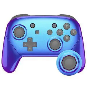 Chameleon Purple Blue Faceplate Backplate Handles Cover, Octagonal Gated Sticks Design DIY Replacement Grip Housing Shell for Nintendo Switch Pro Controller - Controller NOT Included @ Chameleon Purple Blue Faceplate Backplate Handles Cover, Octagonal Gated Sticks Design DIY Replacement Grip Housing Shell for Nintendo Switch Pro Controller - Controller NOT Included @