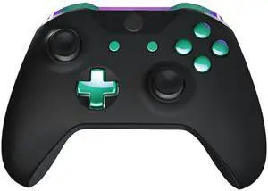 LB RB LT RT Bumpers Triggers D-Pad ABXY Start Back Sync Buttons, Full Set Buttons Repair Kits with Tools for Xbox One S & Xbox One X Controller (Model 1708) (Chameleon Green Purple) @ LB RB LT RT Bumpers Triggers D-Pad ABXY Start Back Sync Buttons, Full Set Buttons Repair Kits with Tools for Xbox One S & Xbox One X Controller (Model 1708) (Chameleon Green Purple) @