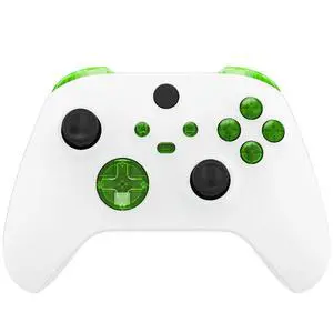 Replacement Buttons for Xbox Series X & S Controller, Clear Green Custom Accessories Repair Bumpers Trigers Dpad ABXY Start Back Sync Share Keys Parts for Xbox Core Wireless Controller @ Replacement Buttons for Xbox Series X & S Controller, Clear Green Custom Accessories Repair Bumpers Trigers Dpad ABXY Start Back Sync Share Keys Parts for Xbox Core Wireless Controller @