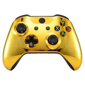 Chrome Gold Front Housing Shell Faceplate for Xbox One S & Xbox One X Controller (Model 1708) - Controller NOT Included @ Chrome Gold Front Housing Shell Faceplate for Xbox One S & Xbox One X Controller (Model 1708) - Controller NOT Included @