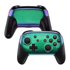 Chameleon Glossy Faceplate and Backplate for Nintendo Switch Pro Controller, Green Purple DIY Replacement Shell Housing Case for Nintendo Switch Pro - Controller NOT Included @ Chameleon Glossy Faceplate and Backplate for Nintendo Switch Pro Controller, Green Purple DIY Replacement Shell Housing Case for Nintendo Switch Pro - Controller NOT Included @