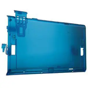 Replacement DIY Rear Back Plate for Nintendo Switch 2 Handheld Console, Custom Housing Cover Shell Case for Switch 2 (Without Kickstand) - Clear Blue @ Replacement DIY Rear Back Plate for Nintendo Switch 2 Handheld Console, Custom Housing Cover Shell Case for Switch 2 (Without Kickstand) - Clear Blue @