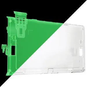 Replacement DIY Rear Back Plate for Nintendo Switch 2 Handheld Console, Custom Housing Cover Shell Case for Switch 2 (Without Kickstand) - Glow in Dark - Green @ Replacement DIY Rear Back Plate for Nintendo Switch 2 Handheld Console, Custom Housing Cover Shell Case for Switch 2 (Without Kickstand) - Glow in Dark - Green @