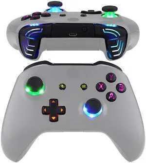 Multi-Colors Luminated Dpad Thumbsticks Start Back ABXY Action Buttons, Black Classical Symbols Buttons DTFS (DTF 2.0) LED Kit for Xbox One S/X Controller - Controller NOT Included @ Multi-Colors Luminated Dpad Thumbsticks Start Back ABXY Action Buttons, Black Classical Symbols Buttons DTFS (DTF 2.0) LED Kit for Xbox One S/X Controller - Controller NOT Included @