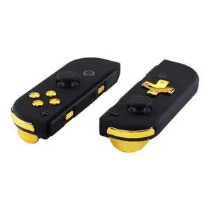 Chrome Gold D-pad ABXY Keys SR SL L R ZR ZL Trigger Buttons Springs, Replacement Full Set Buttons Fix Kits for Nintendo Switch & Switch Oled Joycon (D-pad ONLY Fits for Joycon D-pad Shell) @ Chrome Gold D-pad ABXY Keys SR SL L R ZR ZL Trigger Buttons Springs, Replacement Full Set Buttons Fix Kits for Nintendo Switch & Switch Oled Joycon (D-pad ONLY Fits for Joycon D-pad Shell) @