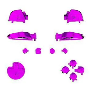 Chrome Purple Repair ABXY D-pad ZR ZL L R Keys for Nintendo Switch Pro Controller, Glossy DIY Replacement Full Set Buttons with Tools for Nintendo Switch Pro - Controller NOT Included @ Chrome Purple Repair ABXY D-pad ZR ZL L R Keys for Nintendo Switch Pro Controller, Glossy DIY Replacement Full Set Buttons with Tools for Nintendo Switch Pro - Controller NOT Included @