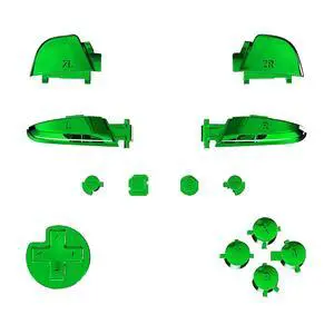 Chrome Green Repair ABXY D-pad ZR ZL L R Keys for Nintendo Switch Pro Controller, Glossy DIY Replacement Full Set Buttons with Tools for Nintendo Switch Pro - Controller NOT Included @ Chrome Green Repair ABXY D-pad ZR ZL L R Keys for Nintendo Switch Pro Controller, Glossy DIY Replacement Full Set Buttons with Tools for Nintendo Switch Pro - Controller NOT Included @