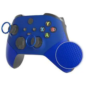 ASR Version Redesigned Shell for Xbox Core Wireless Controller - Performance Rubberized Grip, Anti Sticks Rubbing Rings - Custom Faceplate for Xbox Series X & S Controller - Blue @ ASR Version Redesigned Shell for Xbox Core Wireless Controller - Performance Rubberized Grip, Anti Sticks Rubbing Rings - Custom Faceplate for Xbox Series X & S Controller - Blue @