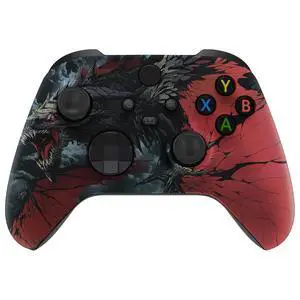 Custom Shell for Xbox Series X & S - Revitalize Your Controller - Roaring Dragon Replacement Cover Front Housing Cover for Xbox Core Controller Wireless @ Custom Shell for Xbox Series X & S - Revitalize Your Controller - Roaring Dragon Replacement Cover Front Housing Cover for Xbox Core Controller Wireless @