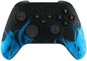 Custom Shell for Xbox Series X & S Controller, Blue Flame Replacement Cover Front Housing Cover for Xbox Core Controller Wireless @ Custom Shell for Xbox Series X & S Controller, Blue Flame Replacement Cover Front Housing Cover for Xbox Core Controller Wireless @