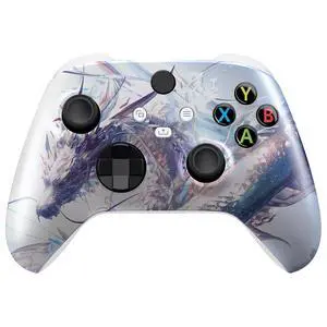 Replacement Shell for Xbox Series X|S Controller - Unleash Your Style - Crystal Dragon Custom Acessories Skin Front Housing Cover for Xbox Core Controller Wireless - Console Without @ Replacement Shell for Xbox Series X|S Controller - Unleash Your Style - Crystal Dragon Custom Acessories Skin Front Housing Cover for Xbox Core Controller Wireless - Console Without @