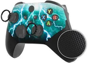 ASR Version Redesigned Shell for Xbox Core Wireless Controller - Performance Rubberized Grip, Anti Sticks Rubbing Rings - Custom Faceplate for Xbox Series X & S - Green Storm Thunder @ ASR Version Redesigned Shell for Xbox Core Wireless Controller - Performance Rubberized Grip, Anti Sticks Rubbing Rings - Custom Faceplate for Xbox Series X & S - Green Storm Thunder @