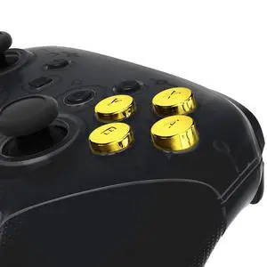 Chrome Gold Interchangeable ABXY Buttons for Nintendo Switch Pro Controller, DIY Swappable Replacement ABXY for Nintendo Switch Pro - Controller NOT Included @ Chrome Gold Interchangeable ABXY Buttons for Nintendo Switch Pro Controller, DIY Swappable Replacement ABXY for Nintendo Switch Pro - Controller NOT Included @