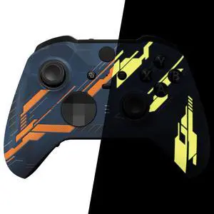 Replacement Faceplate Cover for Xbox One Elite Controller Series 2, Glow in Dark Mecha - Yellow Custom DIY Front Housing Shell Case for Xbox Elite Series 2 Core Controller (Model 1797) @ Replacement Faceplate Cover for Xbox One Elite Controller Series 2, Glow in Dark Mecha - Yellow Custom DIY Front Housing Shell Case for Xbox Elite Series 2 Core Controller (Model 1797) @
