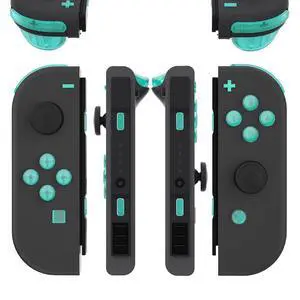 Replacement Full Set Buttons for JoyCon, Clear Emerald Green Custom ABXY Direction Keys SR SL L R ZR ZL + - Home Capture Trigger Buttons Springs for Nintendo Switch & Switch OLED @ Replacement Full Set Buttons for JoyCon, Clear Emerald Green Custom ABXY Direction Keys SR SL L R ZR ZL + - Home Capture Trigger Buttons Springs for Nintendo Switch & Switch OLED @