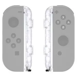 DIY Replacement Shell for Joycon Strap, Transparent Clear Custom Controller Wrist Strap Housing Buttons for Nintendo Switch & Switch OLED Model - 2 Pack @ DIY Replacement Shell for Joycon Strap, Transparent Clear Custom Controller Wrist Strap Housing Buttons for Nintendo Switch & Switch OLED Model - 2 Pack @