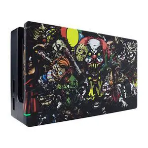 Custom Soft Touch Grip Faceplate for Nintendo Switch Dock, Scary Party Patterned DIY Replacement Housing Shell for Nintendo Switch Dock - Dock NOT Included @ Custom Soft Touch Grip Faceplate for Nintendo Switch Dock, Scary Party Patterned DIY Replacement Housing Shell for Nintendo Switch Dock - Dock NOT Included @