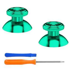 Metal Thumbsticks for Xbox Core Wireless Controller, Green Custom Concentric Circles Aluminum Alloy Analog Stick Joystick Buttons for Xbox One S/X/Elite, for Xbox Series X/S Controllers @ Metal Thumbsticks for Xbox Core Wireless Controller, Green Custom Concentric Circles Aluminum Alloy Analog Stick Joystick Buttons for Xbox One S/X/Elite, for Xbox Series X/S Controllers @