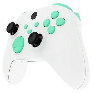 No Letter Imprint Custom Full Set Buttons for Xbox Series X & S Controller, Replacement Accessories Bumpers Triggers Dpad ABXY Keys Parts for Xbox Core Wireless Controller - Mint Green @ No Letter Imprint Custom Full Set Buttons for Xbox Series X & S Controller, Replacement Accessories Bumpers Triggers Dpad ABXY Keys Parts for Xbox Core Wireless Controller - Mint Green @