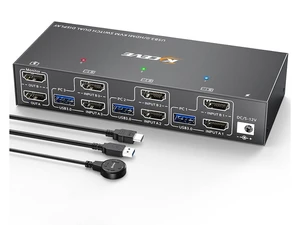 [(KVM Switch Dual Monitor 3 computers 2 monitors)]