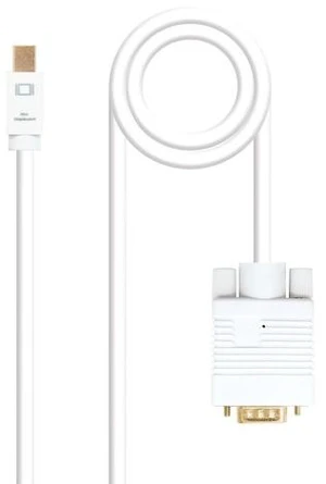 Blendend Mini DisplayPort to VGA Converter Cable - White - 3m - Ideal for Connecting Devices with Mini DP Output to VGA Displays - Durable and Practical for Presentation Blendend Mini DisplayPort to VGA Converter Cable - White - 3m - Ideal for Connecting Devices with Mini DP Output to VGA Displays - Durable and Practical for Presentation